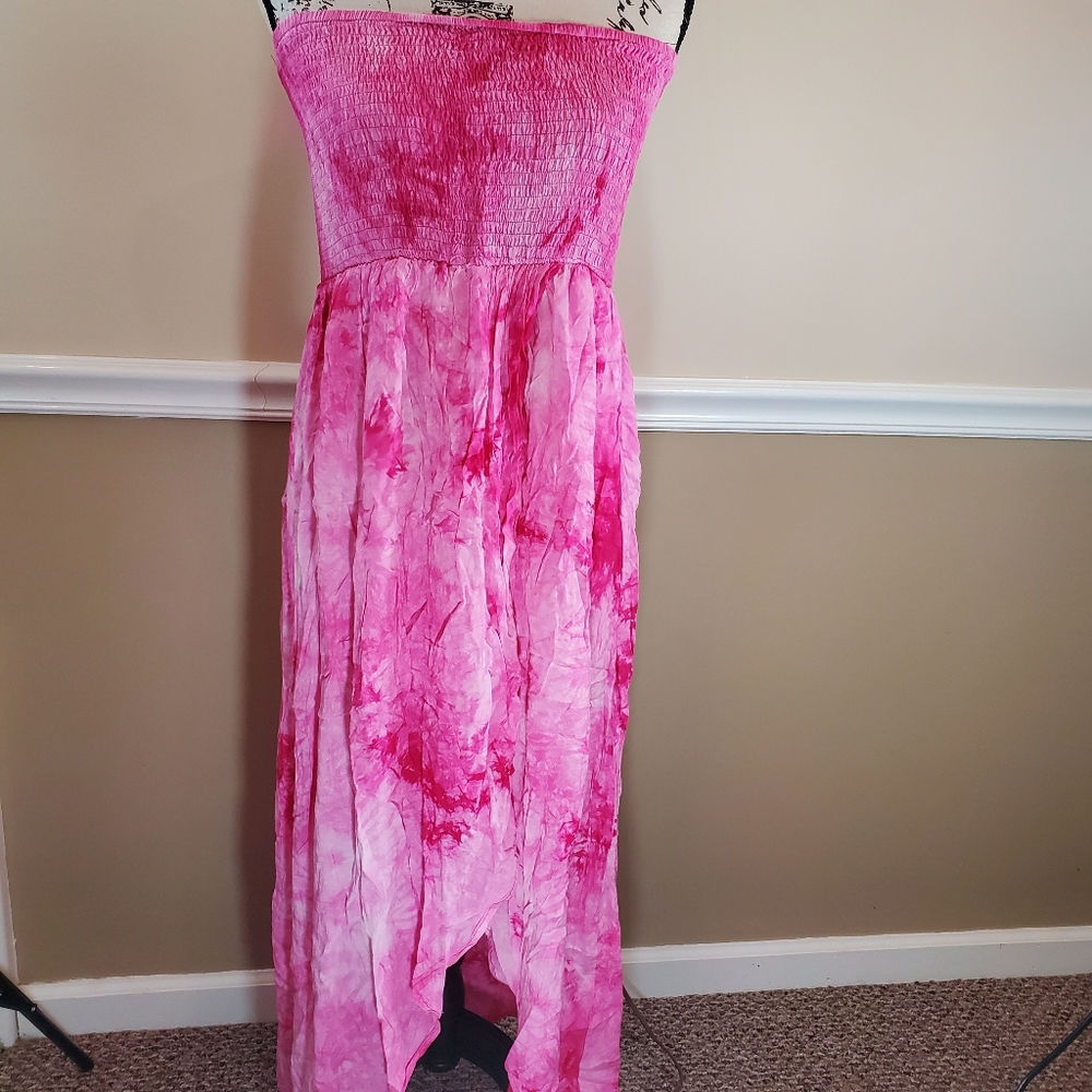 Pink high low maxi dress - Picture 4 of 4